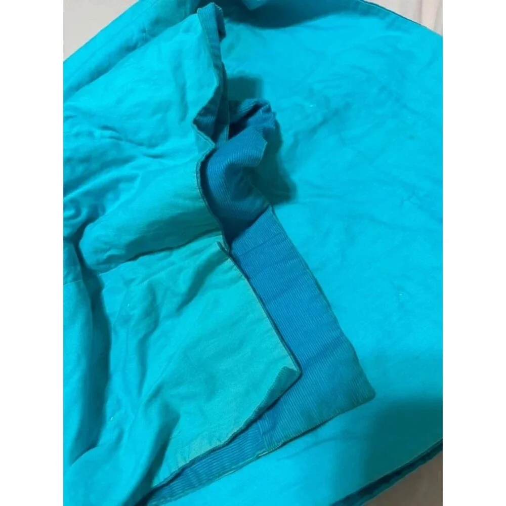 Vintage corduroy cotton twin size handmade quilt